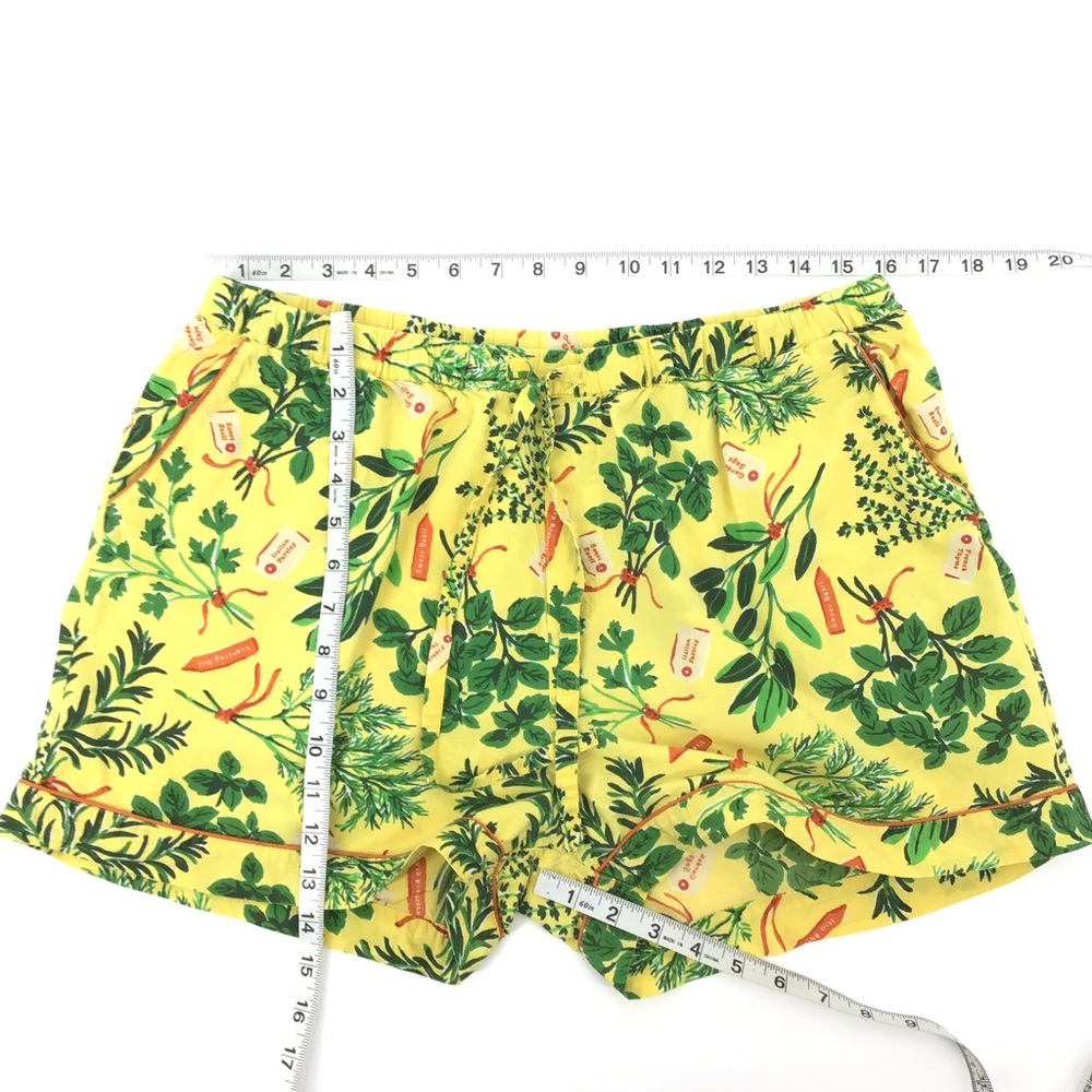 Print Fresh Short Pajama Set in Citrine Herb Garden - Picture 13 of 14